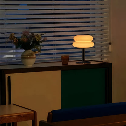 VivaGlass Tischlampe – Stilvolle Farbglanz-Leuchte für moderne Räume