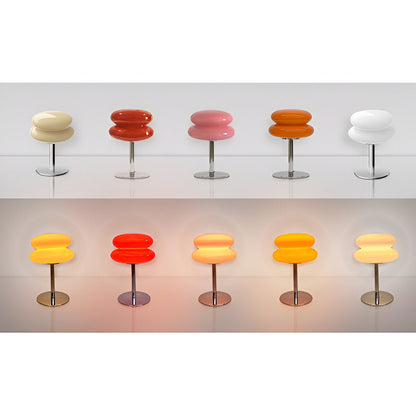 VivaGlass Tischlampe – Stilvolle Farbglanz-Leuchte für moderne Räume