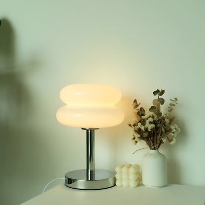 VivaGlass Tischlampe – Stilvolle Farbglanz-Leuchte für moderne Räume