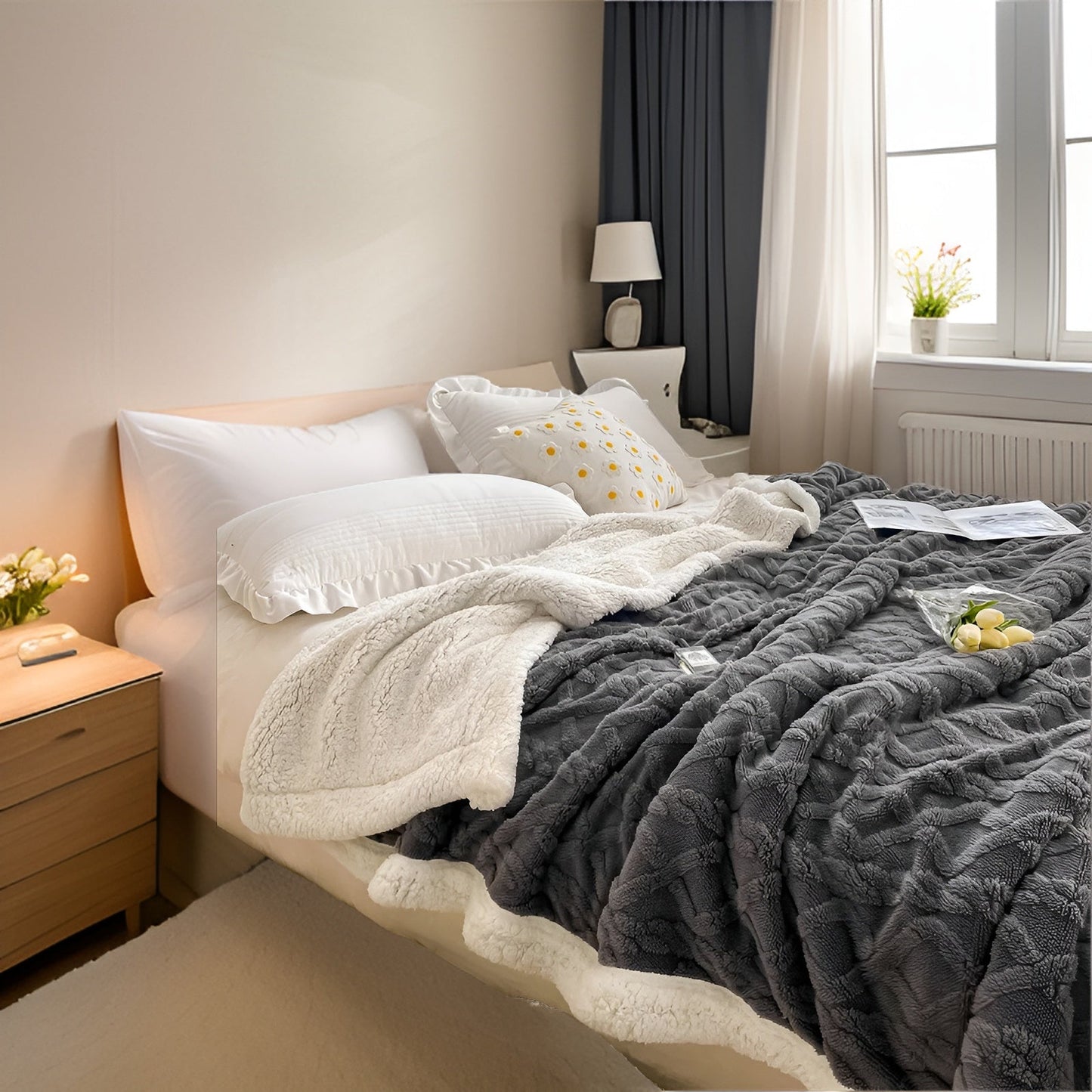 SnuggleLayer Decke – Doppelseitige Kaschmir-Fleece