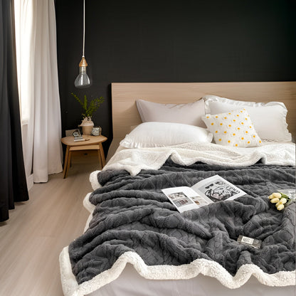 SnuggleLayer Decke – Doppelseitige Kaschmir-Fleece