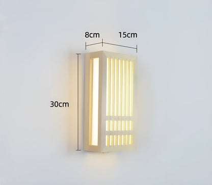 JapandiGlow – Wandlampe aus Holz & Acryl im modernen Japandi-Stil