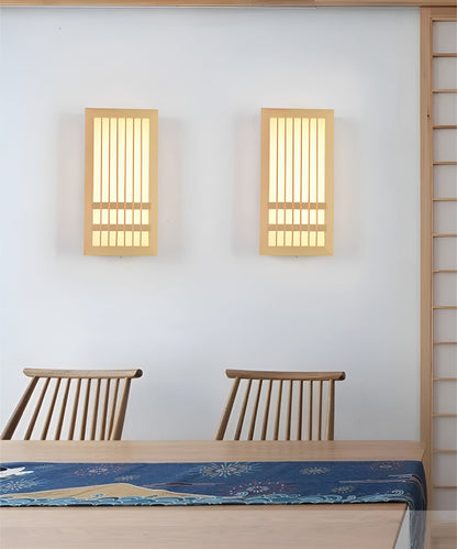 JapandiGlow – Wandlampe aus Holz & Acryl im modernen Japandi-Stil