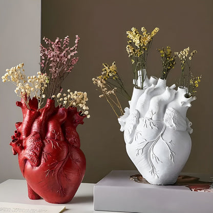 HeartRoot – Handgefertigte Herzvase aus natürlichem Bambus und Holz