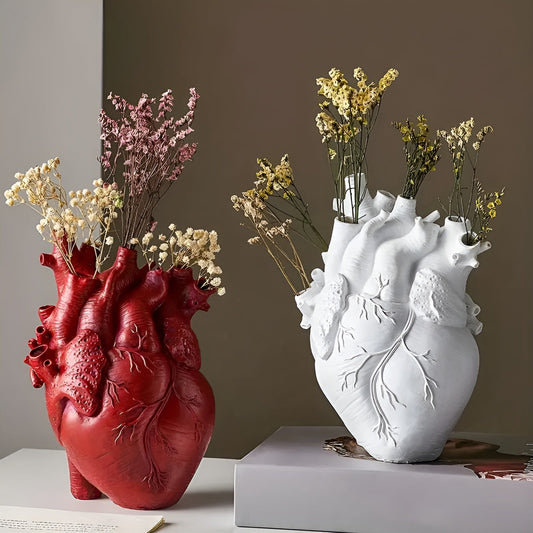 HeartRoot – Handgefertigte Herzvase aus natürlichem Bambus und Holz