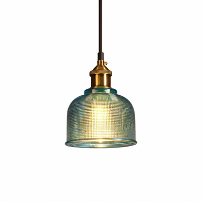 RetroShine Glaslampe – Bunte Glocken-Pendelleuchte im Vintage-Stil