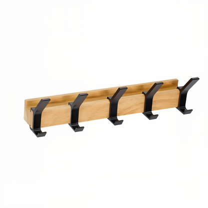 HookForm – Wandgarderobe aus Holz mit eleganten Aluminiumhaken