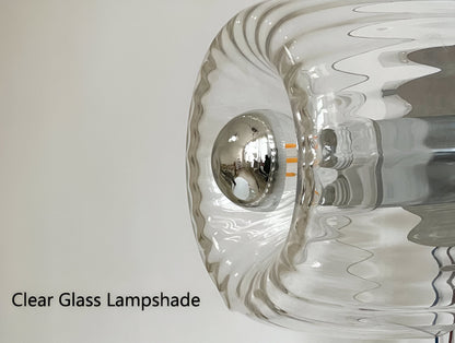 BauRib Glasleuchte – Gerippte Wandlampe im Bauhaus-Chic