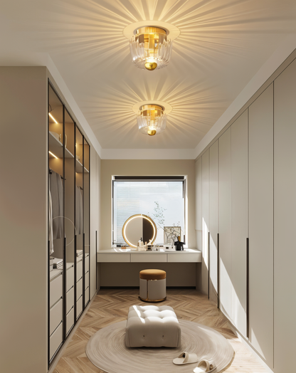 BauRib Glasleuchte – Gerippte Wandlampe im Bauhaus-Chic