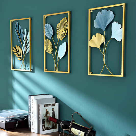 LeafAura – Metallwand-Deko im Blattdesign für moderne Räume