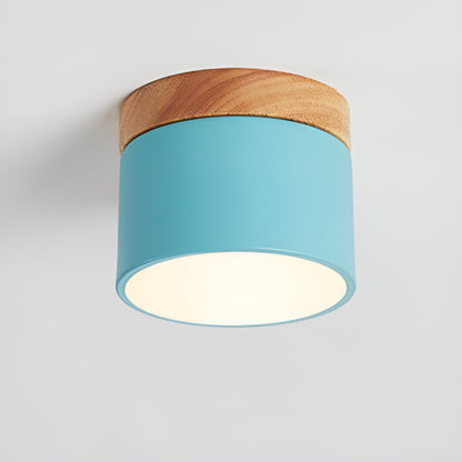 Pastel Shine - Macaron Holzmaserung Lampe