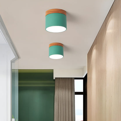 Pastel Shine - Macaron Holzmaserung Lampe