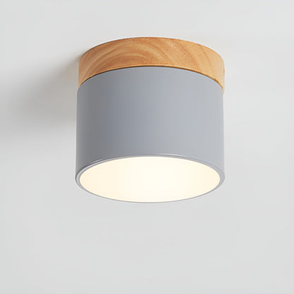 Pastel Shine - Macaron Holzmaserung Lampe