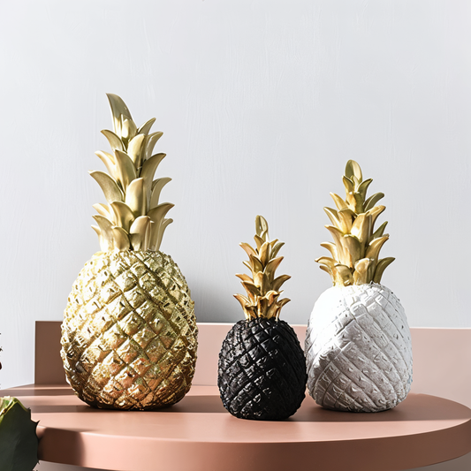 Phineas – Schicke Ananas-Dekoration aus Harz für sommerliche Wohnhighlights