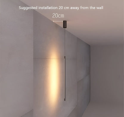 LineGlow – Minimalistische Schwarze LED-Pendelleuchte im Designerlook