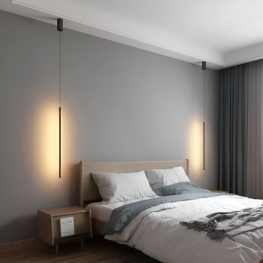 LineGlow – Minimalistische Schwarze LED-Pendelleuchte im Designerlook