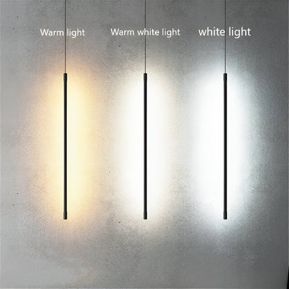 LineGlow – Minimalistische Schwarze LED-Pendelleuchte im Designerlook