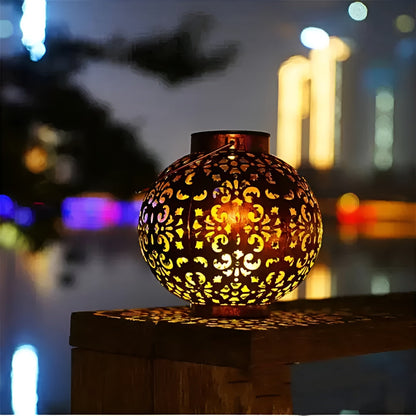 SolarCove – Wetterfeste Vintage-Solar-Außenlampe mit warmem Licht
