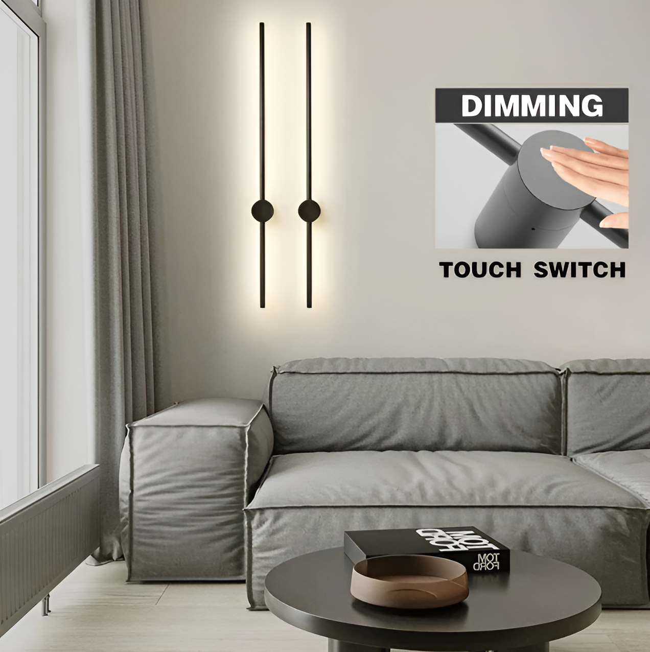 NordLine – Skandinavische Lineare LED-Wandleuchte mit klarer Form