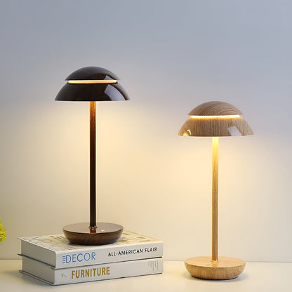 LumiShade – Kabellose LED Tischlampe mit Schirm in schlankem Design