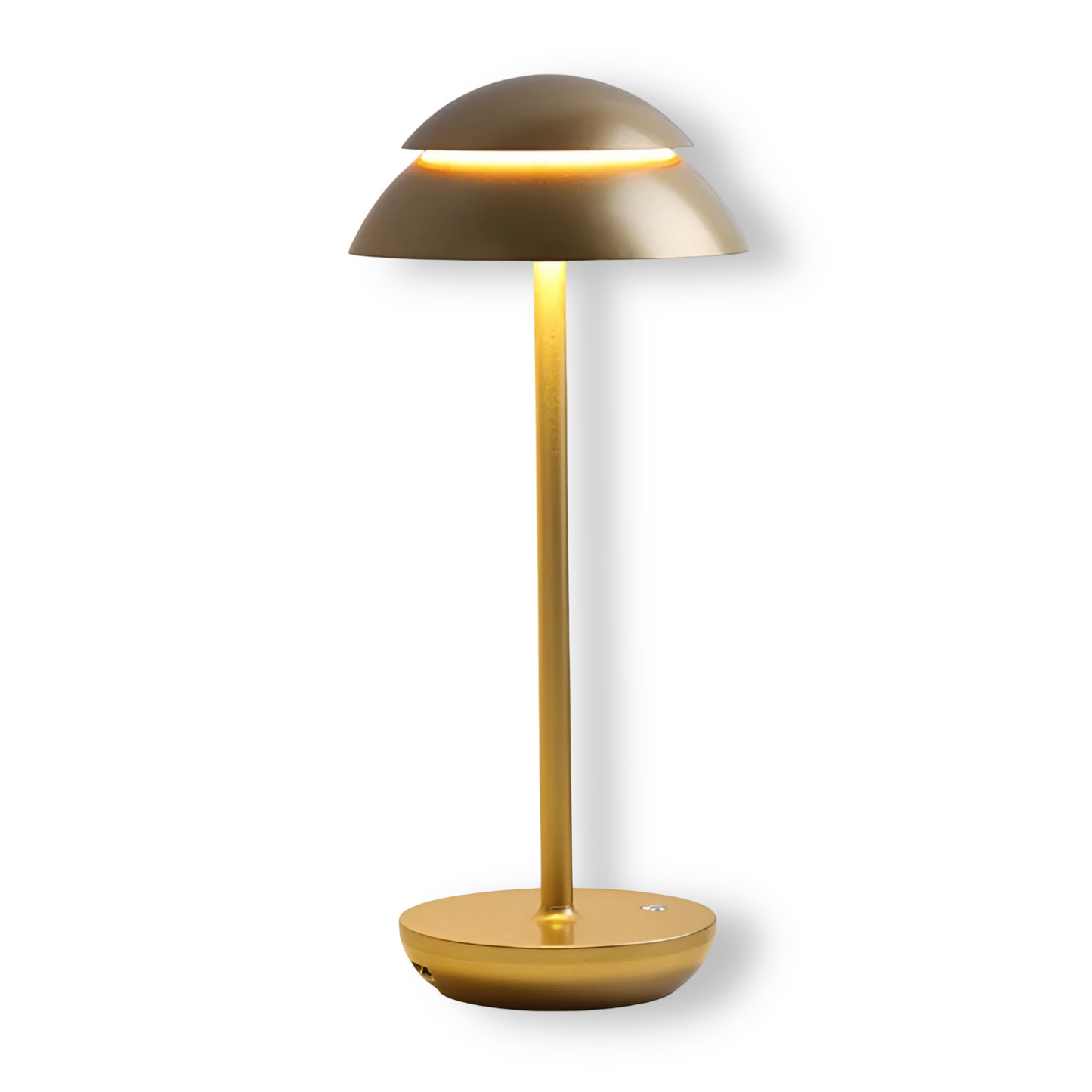 LumiShade – Kabellose LED Tischlampe mit Schirm in schlankem Design
