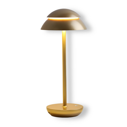 LumiShade – Kabellose LED Tischlampe mit Schirm in schlankem Design