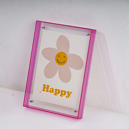 RetroFrame – Acryl Bilderrahmen im 80s-Stil
