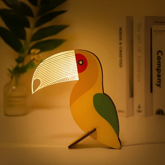 Mara – Tierisches Holz-Acryl LED Nachtlicht