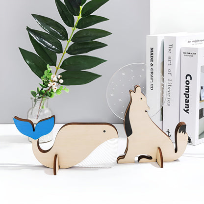 Mara – Tierisches Holz-Acryl LED Nachtlicht