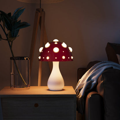 Kira – Dekorative Pilz-Tischlampe mit Dimmfunktion