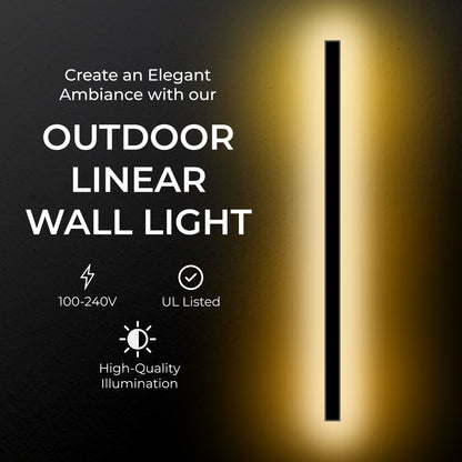 SlimBeam – Schlanke LED-Außenwandleuchte mit IP65-Schutz