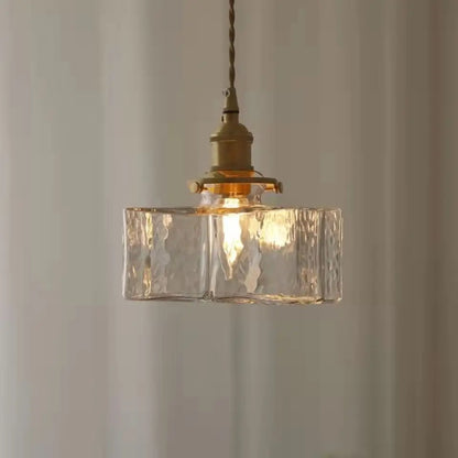 Japanische Retro-Glas-Hängelampe