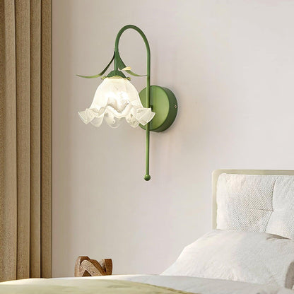 Neri – Wandleuchte im Orchideen-Design