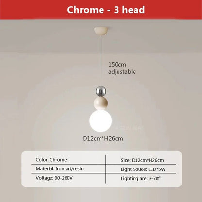 Globe Moderner Nachttisch-Kronleuchter