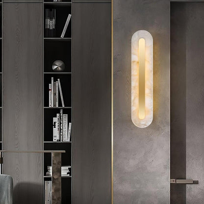 Alenya – Wandlampe aus Kupfer und Marmor