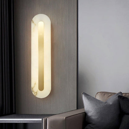 Alenya – Wandlampe aus Kupfer und Marmor