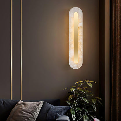 Alenya – Wandlampe aus Kupfer und Marmor