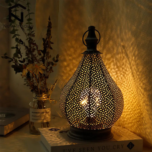 Zahara – Vintage-Stil marokkanische Tischlampe