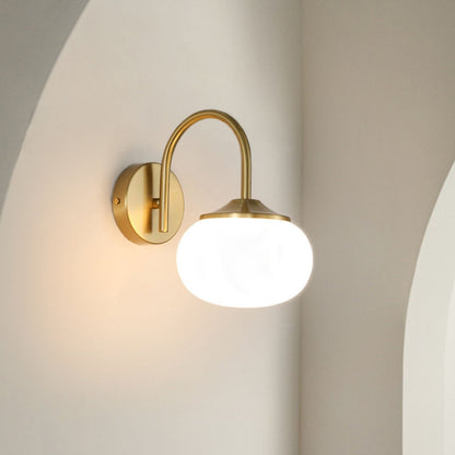 Celia – Eisen- und Glas-Wandleuchte