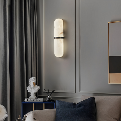 Serena – Wandlampe mit Marmor-Look im Stil des leichten Luxus