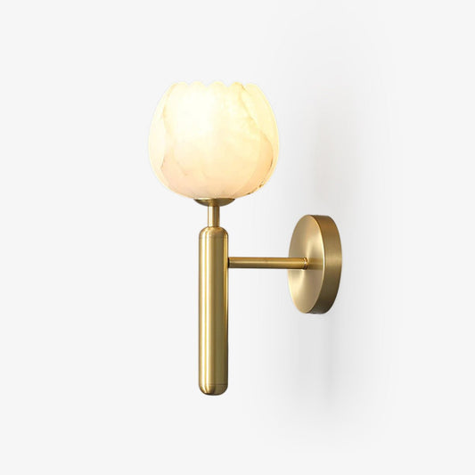 Mei – Kupfer-Marmor Wandlampe