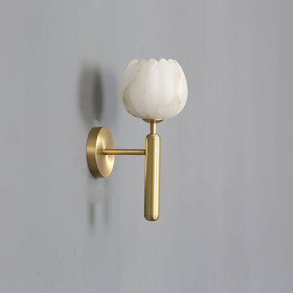 Mei – Kupfer-Marmor Wandlampe