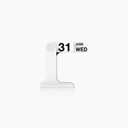 TimeFlip – Minimalistischer Desktop-Kalender in Schwarz