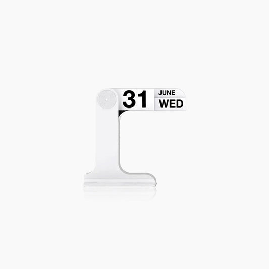 TimeFlip – Minimalistischer Desktop-Kalender in Schwarz