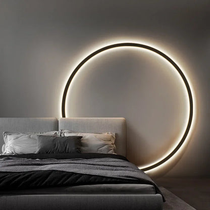HaloLight – Minimalistische LED-Kreis-Wandleuchte mit weichem Schein