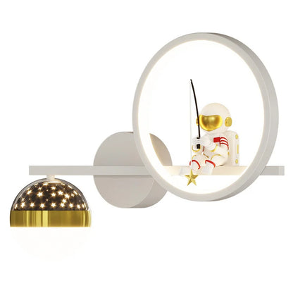 Astronaut Star Sky Kinderwandlampe