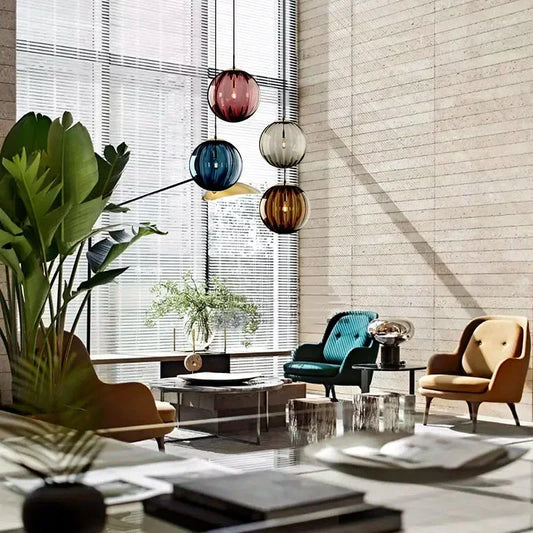 Nordischer kreativer Kunstglas-Kronleuchter