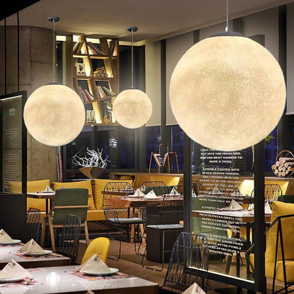 MondMagie – Hängeleuchte im schimmernden Vollmond-Design