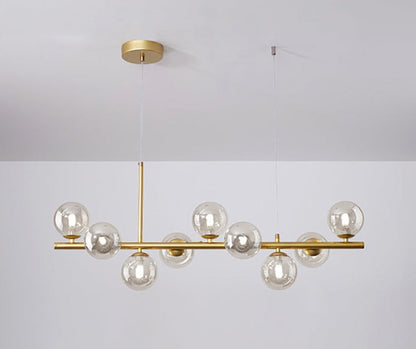 GoldLine – Eleganter Esstisch-Kronleuchter mit Designer-Flair