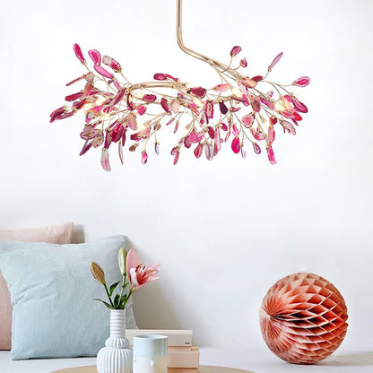 Agna – Nordisches Deckenlicht mit Natur-Achat